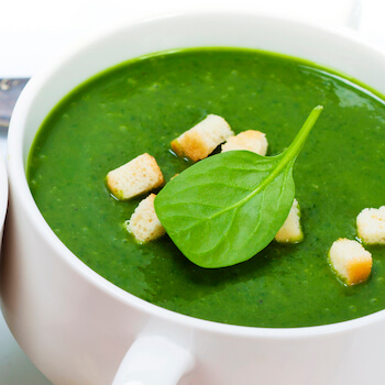 Indian Spinach Soup Recipe.