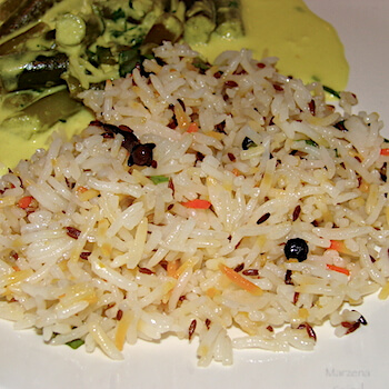Saffron Rice Recipe. Indian Food.