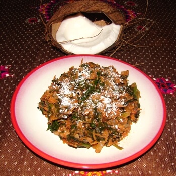 Indian Food: Spinach Toran Recipe
